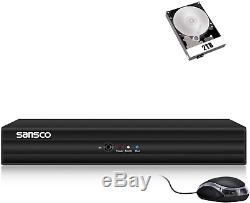 SANSCO 16 Channel 1080N Standalone CCTV DVR Recorder with 2TB Hard Drive Disk