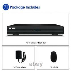 SANSCO 16 Channel CCTV DVR Video Recorder HD 1080N for Home Security System Kit