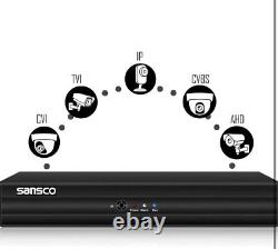 SANSCO 8 Channel 1080P Lite HD DVR Recorder with 1TB Hard Drive for CCTV