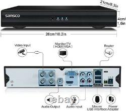 SANSCO 8 Channel 1080P Standalone CCTV DVR Recorder 1TB Pre Installed Hard Drive