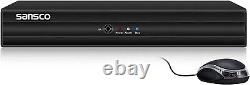 SANSCO HD 1080p Lite 8 Channel Digital Video Recorder Hybrid DVR CCTV + 3TB HDD
