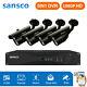 Sansco Home Surveillance Smart Cctv System 1080p Hd 4ch Dvr Outdoor Camera Ip66