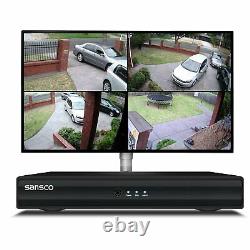 SANSCO Smart Home 1080p CCTV Camera System, 4CH DVR Recorder with 1TB HDD