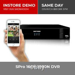 SPRO 4/8/16 Channel 1080P/5MP HDCVI CCTV DVR Digital Video Recorder VGA HDMI BNC