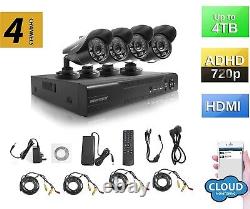 SUMVISION 4 Camera CCTV System HD Home/Office 4CH 1TB DVR Security Outdoor Kit
