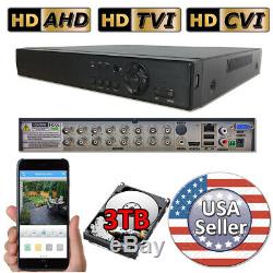 Sikker 16Ch CCTV DVR Recorder Security camera system 960H D1 720P 1080P HDMI 3TB