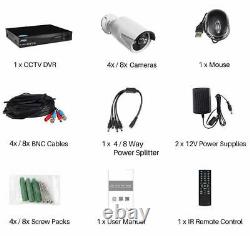 Smart 1TB/2TB 3000TVL 8 CH 2MP 1080P HD CCTV DVR Recorder Outdoor Cameras System