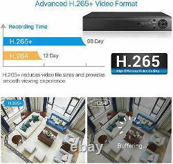 Smart 5MP CCTV DVR Recorder 8 Channel Full HD 1080P 4K Security System HDMI BNC
