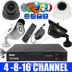 Smart CCTV CAMERA DVR Recorder 4 8 16 Channel AHD 1080 Video HD VGA HDMI BNC UK