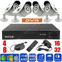Smart CCTV Camera DVR Recorder 4 8 16 Channel AHD 1080 Video HD VGA HDMI BNC UK