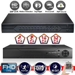 Smart CCTV DVR 4 8 16 Channel 1080N AHD Video Recorder 2MP VGA HDMI Motion Detec