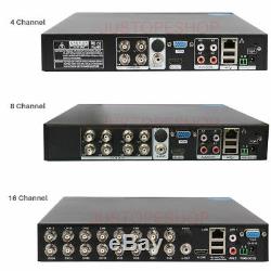 Smart CCTV DVR 4/8/16 Channel AHD 1080N Video Recorder HD 720P VGA HDMI BNC UK