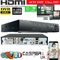 Smart CCTV DVR Digital Video Recorder Ultra HD 1920P VGA HDMI 16 Channel BNC UK