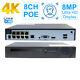 Smart Cctv Dvr Recorder Box 4/8 Channel Ch 8mp 1080p Hd System Hdmi Poe System
