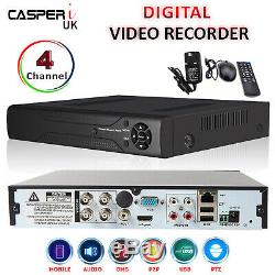 Smart CCTV Security DVR 4 Channel AHD 1080P Video Recorder P2P HD VGA HDMI BNC