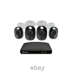 Swann 4K CCTV Camera Kit DVR 8-5680 8 Channel 1TB 4 x PRO-4KWLB Spotlight Siren