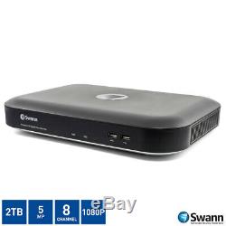 Swann 8 Channel Digital Video CCTV Recorder 2TB Hard Drive 5MP Super HD DVR-4890