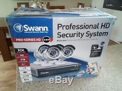 Swann CCTV DVR8 4600 Recorder with 4 x Pro A855 1080p HD Cameras massive 2TB HD
