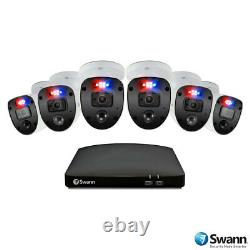 Swann CCTV System 8-Ch 1TB DVR Recorder + 6 x 1080p Full HD Enforcer Cameras NEW