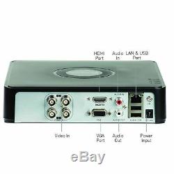 Swann DVR4 1500 4 Channel DVR 500GB HDD CCTV D1 Compact Recorder HDMI VGA BNC