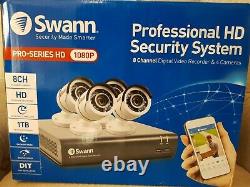 Swann DVR 4575 8 Channel HD Recorder 1TB with 4 Pro-T853 Cameras CCTV