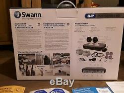 Swann DVR 4780 4 Channel 3MP HD DVR Recorder & 2 x 3MP Cameras 1TB HDD CCTV KIT