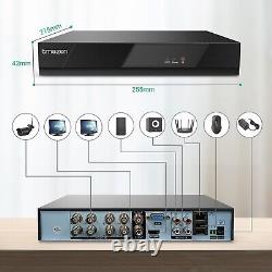 TMEZON 5in1 8CH 1080P Lite H. 265+ DVR Recorder fit for Home Security System 1TB