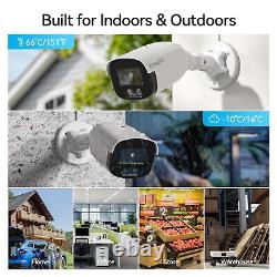 TMEZON CCTV 1080P Security Camera System CH DVR Outdoor AI Detection H. 265+