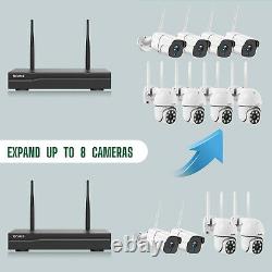 TOGUARD Wifi CCTV Security 3MP Audio Camera H. 264+ 8CH NVR Outdoor System Kit