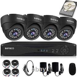 TRUE 1080P HD CCTV Security Camera System, 4 Channel 5MP DVR with (4)