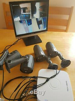 TechGuard 4ch Digital Video Recorder with 3TB HDD + 4 cameras, CCTV System