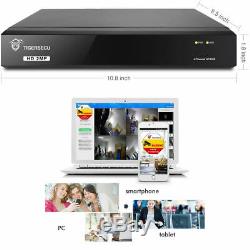 TigerSecu 1TB Full HD 1080P 8 CH Channel DVR CCTV Recorder+4x HD Cameras System