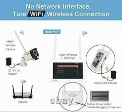 Tonton Wireless CCTV 2 Camera System, 4CH NVR with 7 Inches Touch Screen DVR
