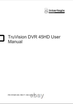 TruVision DVR 45 HD Rack mount professional CCTV recorder with 2TB hard disk