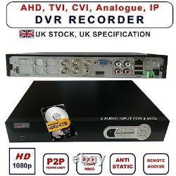VIPER PRO CCTV 4/8/16Ch DVR 1080P HDMI Video Recorder Security Camera System UK