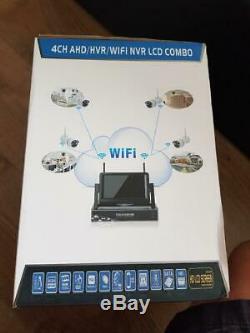 WIFI 10.1 4CH Wireless CCTV Record DVR Wifi Camera NVR System