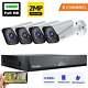 Wired Cctv System Audio In Security Camera 8ch 5in1 Dvr 24/7 Record Surveillance