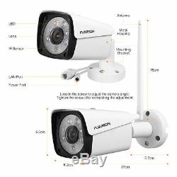 Wireless 1080P 8CH WiFi CCTV System DVR Recorder Outdoor IP Camera Home Security