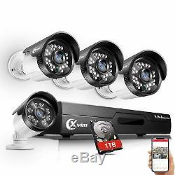 XVIM 8CH 4-in-1 720P DVR Security Camera System CCTV Recorder w 1TB Hard Drive