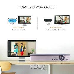 ZOSI 1080P 1TB DVR Recorder 3000TVL CCTV Camera IR Outdoor Home Security System