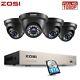 Zosi 1080p 4ch Dvr Home Surveillance Cctv Kits Security Camera System Ir Outdoor