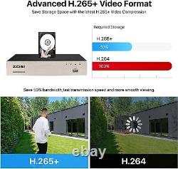 ZOSI 1080P 8CH DVR 3000TVL CCTV Home Security Camera System Motion Alert Outdoor