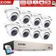 Zosi 1080p 8ch Dvr 8x 2mp Cctv Home Security Dome Camera System 2tb Night Vision