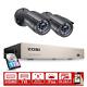 Zosi 1080p Security Cctv Camera Outdoor Home 4ch Dvr H. 265+ 1tb Hdd Night Vision