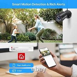 ZOSI 1080p CCTV Home Security Camera System, 8CH H. 265+ 2MP DVR Recorder with