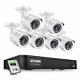 Zosi 1080p Home Security Camera System Kit 8 Channel Cctv Dvr Recorder With 6