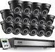 Zosi 16ch Cctv 1080p Dvr 16 Camera Outdoor Home Surveillance System Night Vision