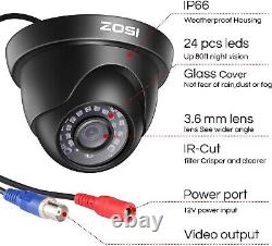 ZOSI 16CH CCTV 1080p DVR 16 Camera Outdoor Home Surveillance System night vision
