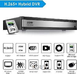 ZOSI 16CH CCTV 1080p DVR 16 Camera Outdoor Home Surveillance System night vision
