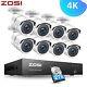 Zosi 4k Uhd Cctv Camera System 8mp Home Security Outdoor Night Vision +2tb Hdd